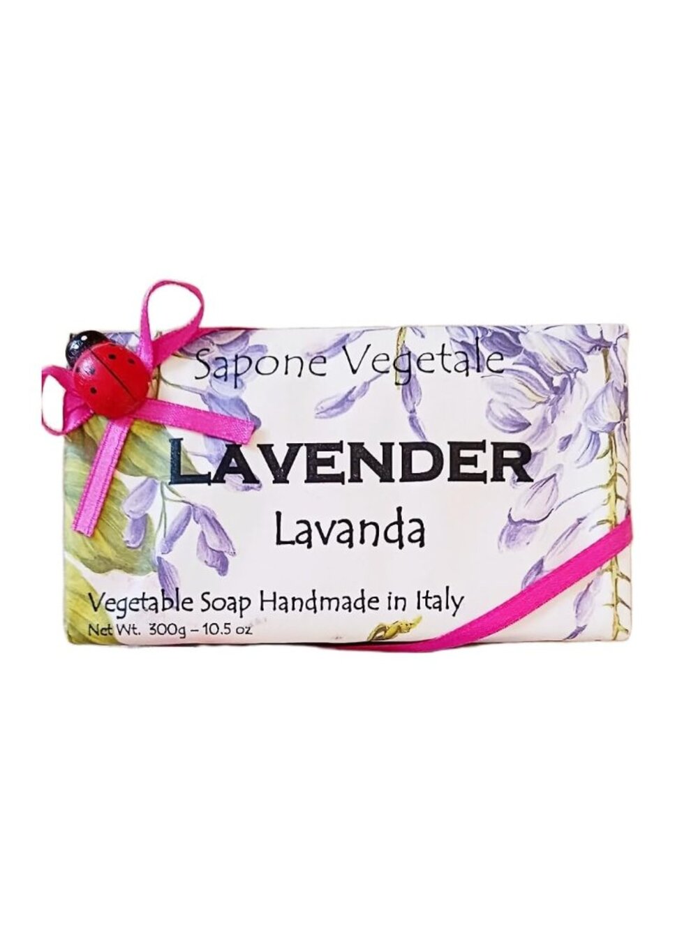 Alchimia Ladybug Lavanda (Lavender) Vegetable Soap Handmade In Italy - 10.5 oz S